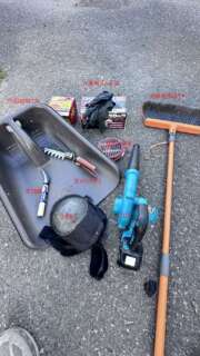 狭小スペースの芝刈りメンテナンス